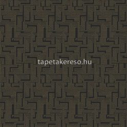  Galerie Wallcoverings Boutique vlies anyagú fekete, bronz színű geometriai modern tapéta