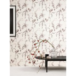   Khroma La Vie En Rose vlies anyagú beige, barna színű leveles modern tapéta