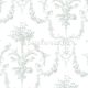 Casadeco LES BELLES TOILES DE JOUY pamut anyagú fehér, zöld színű barokk, virágos romantikus textil