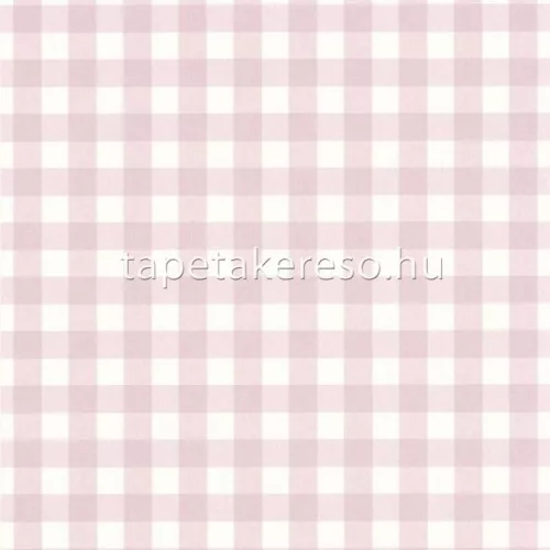 Caselio Let's go girls! vlies anyagú lila, fehér színű kockás gyerek tapéta