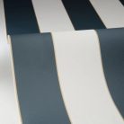 Caselio Light vinyl, vlies anyagú, fehér, kék színű, csíkos, Modern tapéta