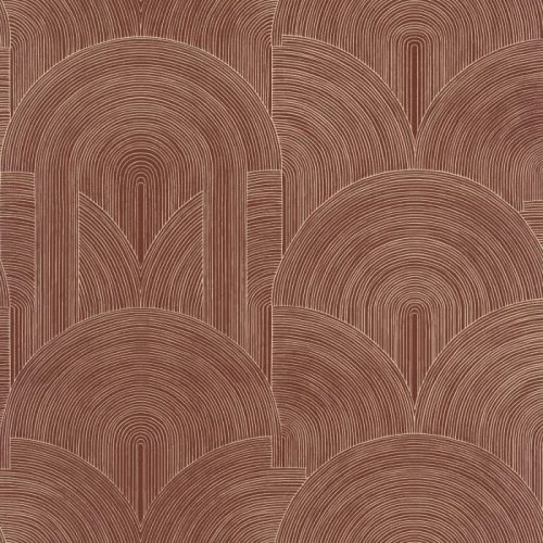 Caselio Light vinyl, vlies anyagú, bordó, beige színű, geometriai, Modern tapéta