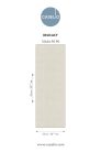 Caselio Light vinyl, vlies anyagú, beige, fehér színű, geometriai, Modern tapéta