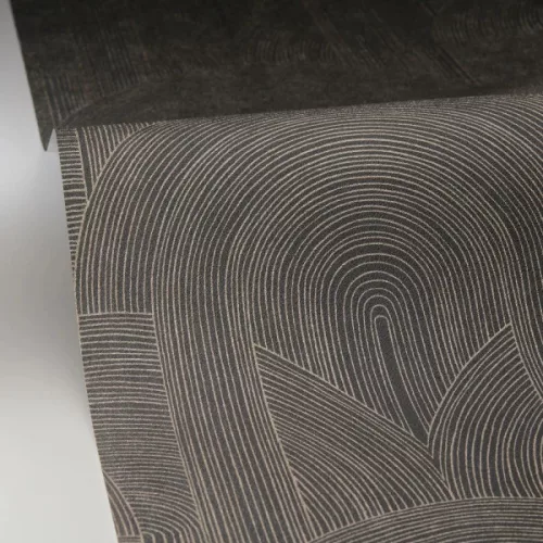Caselio Light vinyl, vlies anyagú, szürke, arany színű, geometriai, Modern tapéta