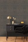 Caselio Light vinyl, vlies anyagú, szürke, arany színű, geometriai, Modern tapéta