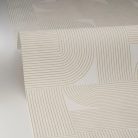 Caselio Light vinyl, vlies anyagú, fehér, arany  színű, geometriai, Modern tapéta