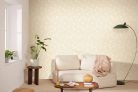 Caselio Light vinyl, vlies anyagú, fehér, arany  színű, geometriai, Modern tapéta