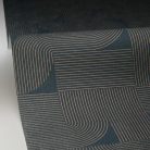 Caselio Light vinyl, vlies anyagú, kék, arany színű, geometriai, Modern tapéta