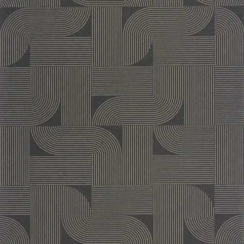 Caselio Light vinyl, vlies anyagú, szürke, arany színű, geometriai, Modern tapéta