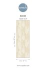 Caselio Light vinyl, vlies anyagú, fehér, barna színű, leveles, Modern tapéta