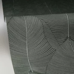  Caselio Light vinyl, vlies anyagú, zöld színű, leveles, Modern tapéta