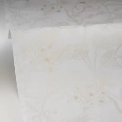   Caselio Light vlies anyagú, fehér, arany  színű, virágos, Modern tapéta
