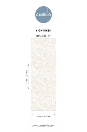 Caselio Light vlies anyagú, fehér, arany  színű, virágos, Modern tapéta