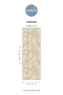 Caselio Light vlies anyagú, fehér, beige színű, virágos, Modern tapéta