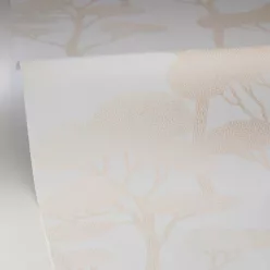   Caselio Light vlies anyagú, fehér, arany színű, fás, Modern tapéta