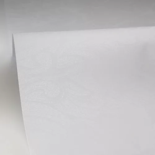 Caselio Light vlies anyagú, fehér, gyöngyház színű, hullám, Modern tapéta