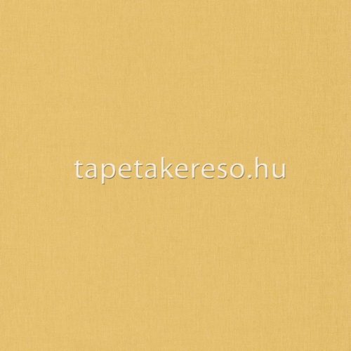 Caselio Linen 2 vlies anyagú mustársárga színű textilhatású, egyszínű modern tapéta