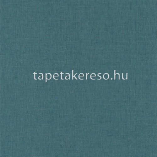 Caselio Linen 2 vlies anyagú türkiz színű textilhatású, egyszínű modern tapéta