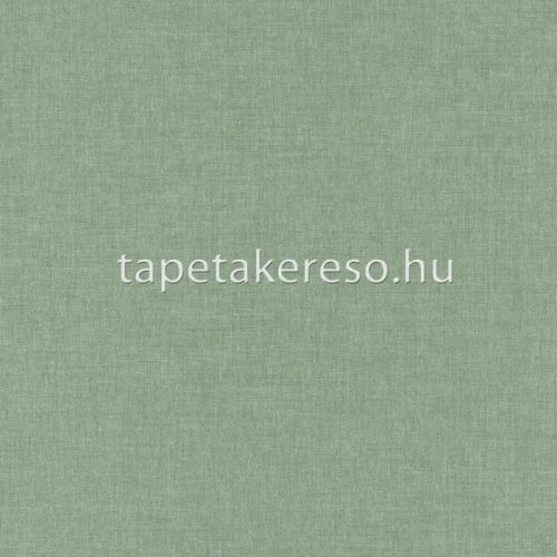 Caselio Linen 2 vlies anyagú zöld színű textilhatású, egyszínű modern tapéta