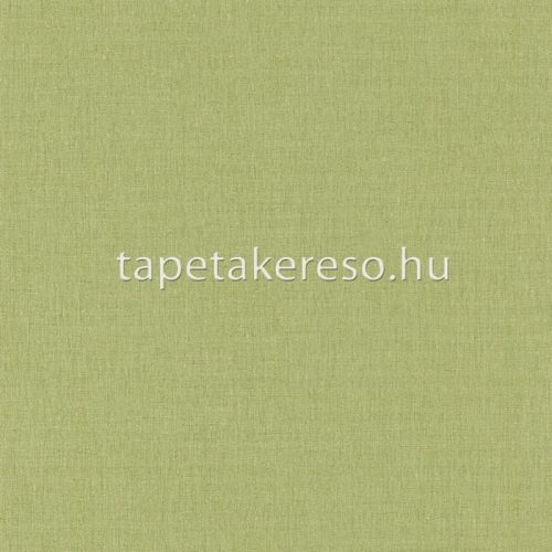 Caselio Linen 2 vlies anyagú zöld színű textilhatású, egyszínű modern tapéta