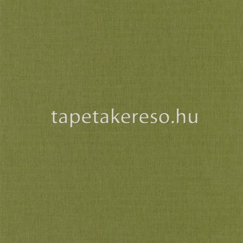 Caselio Linen 2 vlies anyagú zöld színű textilhatású, egyszínű modern tapéta