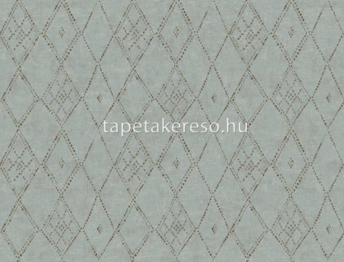 York LEMIEUX vlies anyagú türkiz, barna színű pöttyös, geometriai modern tapéta