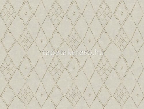 York LEMIEUX vlies anyagú beige, barna színű pöttyös, geometriai modern tapéta