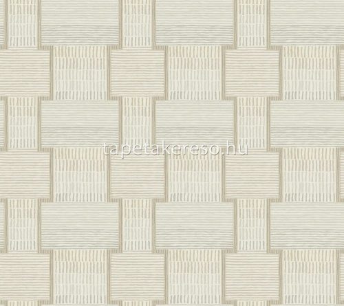 York LEMIEUX vlies anyagú beige, barna, keki színű vonalas, geometriai modern tapéta