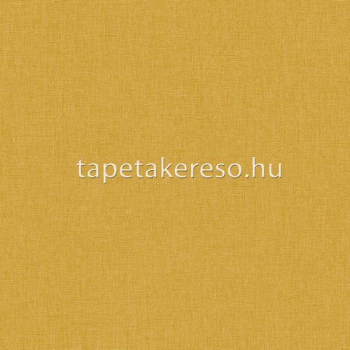 Caselio Linen Edition vlies, vinyl anyagú sárga színű textilhatású, egyszínű modern tapéta