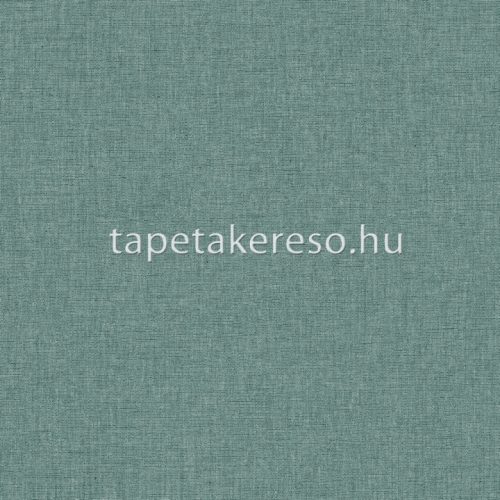 Caselio Linen Edition vlies, vinyl anyagú türkiz színű textilhatású, egyszínű modern tapéta