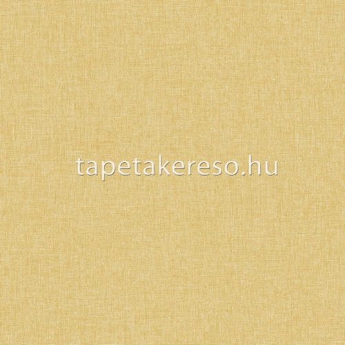 Caselio Linen Edition vlies, vinyl anyagú sárga színű textilhatású, egyszínű modern tapéta