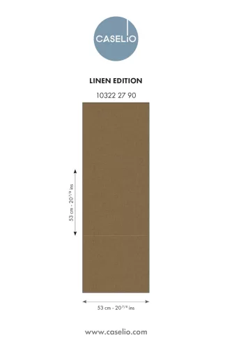 Caselio LINEN EDITION 2 vlies, vinyl anyagú, barna színű, egyszínű, textilhatású, Modern tapéta