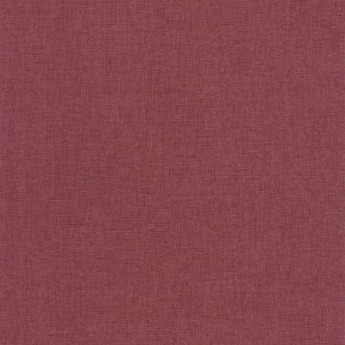 Caselio LINEN EDITION 2 vlies, vinyl anyagú, bordó színű, egyszínű, textilhatású, Modern tapéta