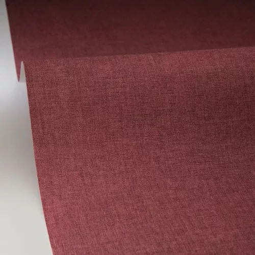 Caselio LINEN EDITION 2 vlies, vinyl anyagú, bordó színű, egyszínű, textilhatású, Modern tapéta