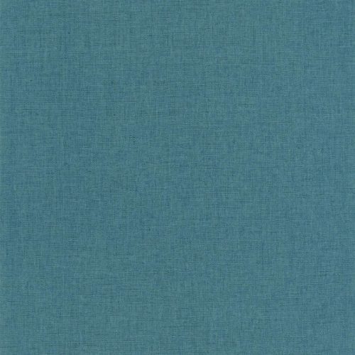 Caselio LINEN EDITION 2 vlies, vinyl anyagú, türkiz  színű, egyszínű, textilhatású, Modern tapéta