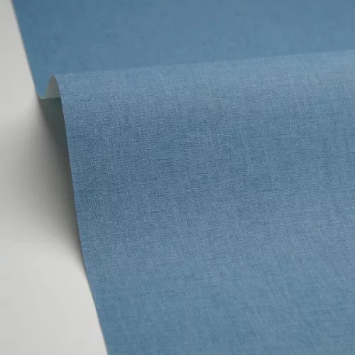 Caselio LINEN EDITION 2 vlies, vinyl anyagú, kék színű, egyszínű, textilhatású, Modern tapéta