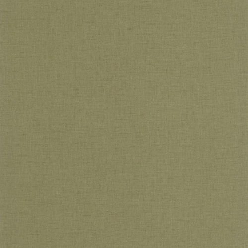 Caselio LINEN EDITION 2 vlies, vinyl anyagú, zöld színű, egyszínű, textilhatású, Modern tapéta
