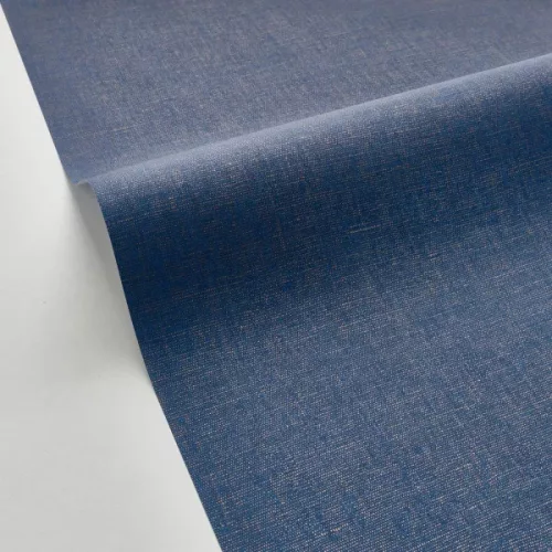 Caselio LINEN EDITION 2 vlies, vinyl anyagú, kék, barna színű, egyszínű, textilhatású, Modern tapéta