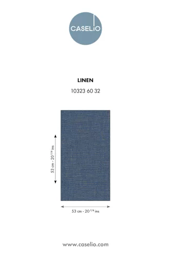 Caselio LINEN EDITION 2 vlies, vinyl anyagú, kék, barna színű, egyszínű, textilhatású, Modern tapéta