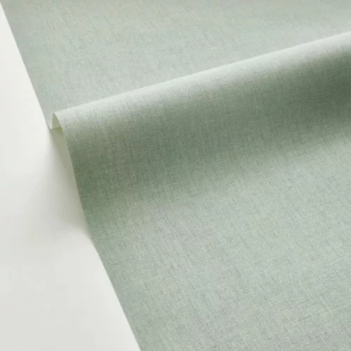 Caselio LINEN EDITION 2 vlies, vinyl anyagú, zöld színű, egyszínű, textilhatású, Modern tapéta