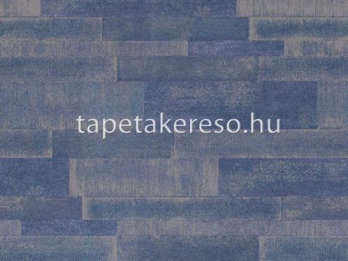 Omexco Loft vlies anyagú kék, barna, lila színű geometriai, famintás modern tapéta