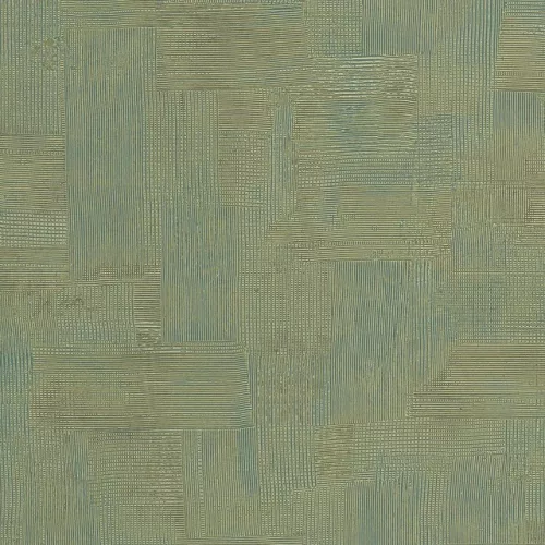 Limonta Materea vlies, vinyl anyagú, zöld, arany színű, struktúrált, geometriai, Modern tapéta