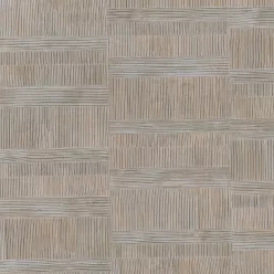  Limonta Materea vlies, vinyl anyagú, szürke, barna színű, struktúrált, geometriai, Modern tapéta
