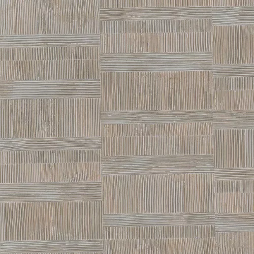Limonta Materea vlies, vinyl anyagú, szürke, barna színű, struktúrált, geometriai, Modern tapéta