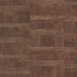   Limonta Materea vlies, vinyl anyagú, barna színű, struktúrált, geometriai, Modern tapéta