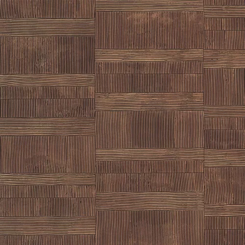 Limonta Materea vlies, vinyl anyagú, barna színű, struktúrált, geometriai, Modern tapéta