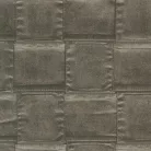 Limonta Materea vlies, vinyl anyagú, szürke színű, bőrhatású, kockás, Modern tapéta