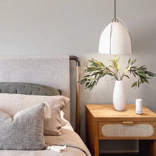 A Street Prints Aura vlies anyagú szürke színű textilhatású, egyszínű modern, natural tapéta