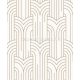 Ugepa Elegance vinyl, vlies anyagú fehér, barna színű art deco, geometriai modern tapéta