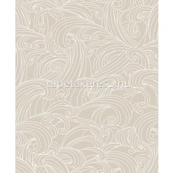   Ugepa Elegance habos, vlies anyagú beige, ezüst színű hullám modern tapéta